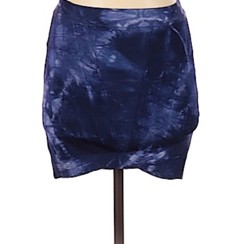 Stretta tie dye bandage mini skirt S